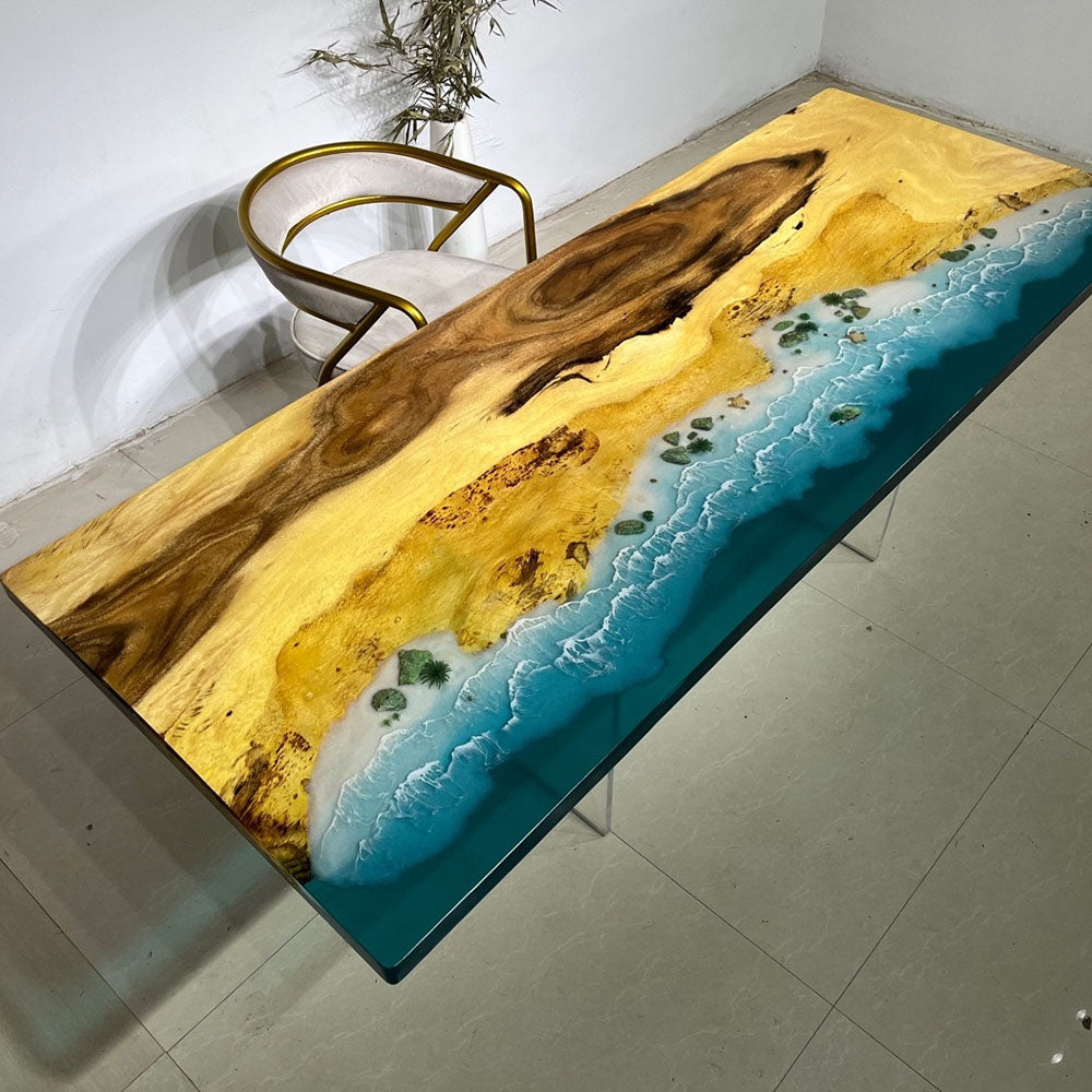 Ocean Walnut Epoxy Table