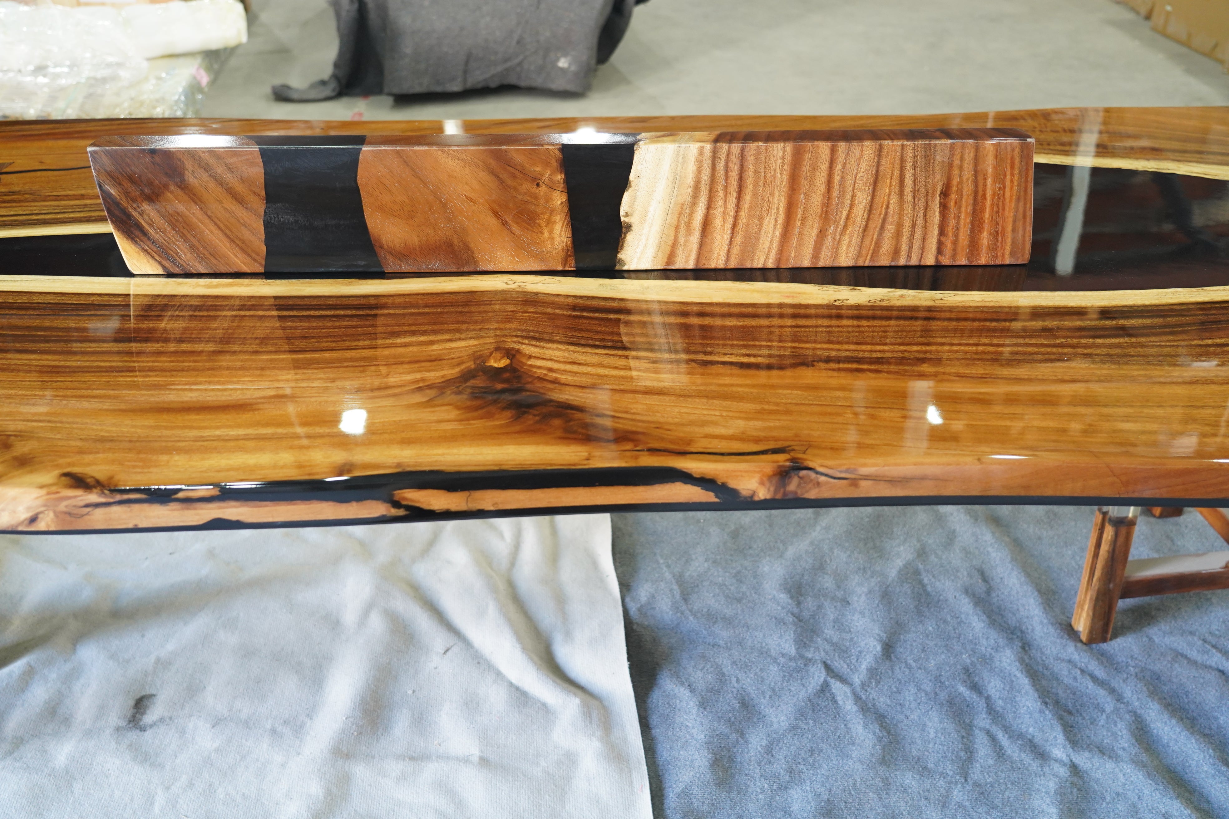 Custom Epoxy Table balacne $2107.06 for Lisa