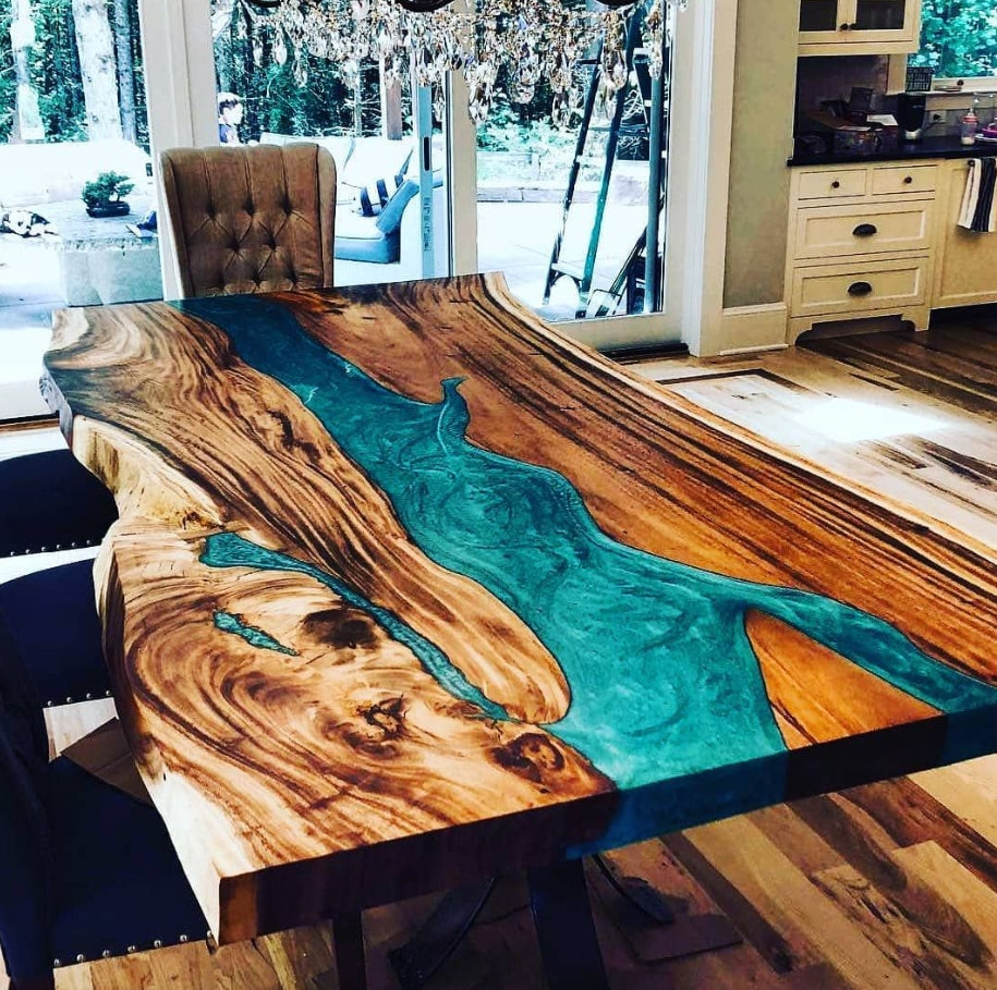 Custom Epoxy River Tables CT27 balance payment of $700 For Yvette