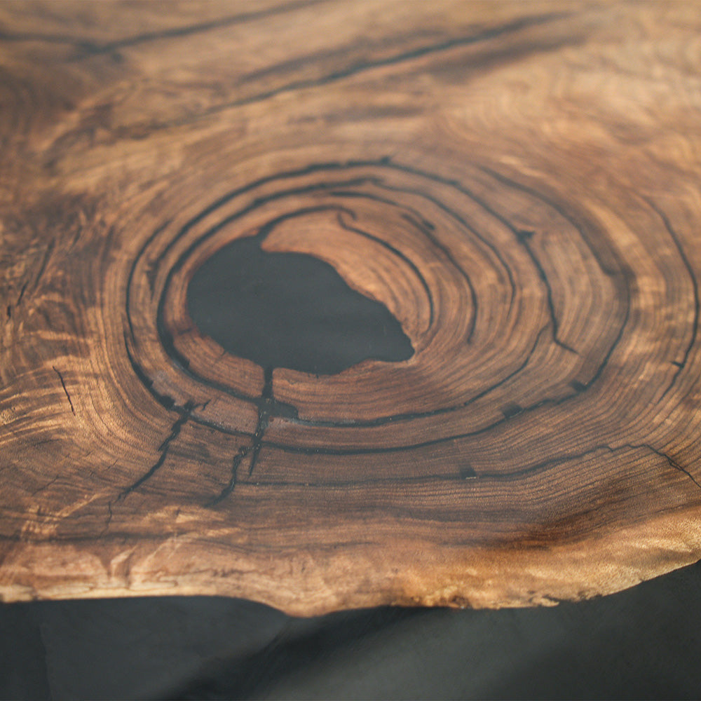 Custom Black Walnut Luxury Dining Epoxy Table CT50