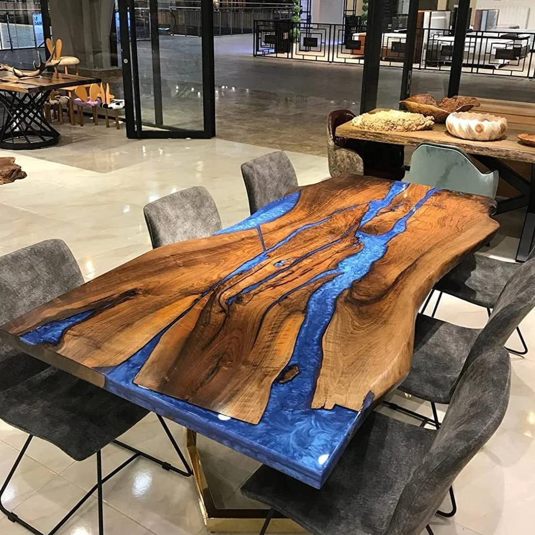 Custom Black Walnut Live Edge Table Price difference $599 For Chad
