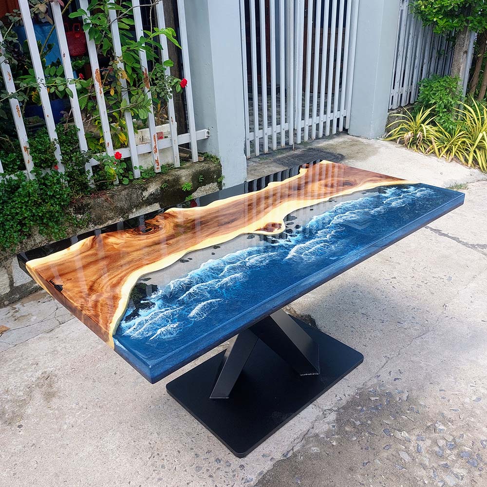 Custom deals epoxy tables