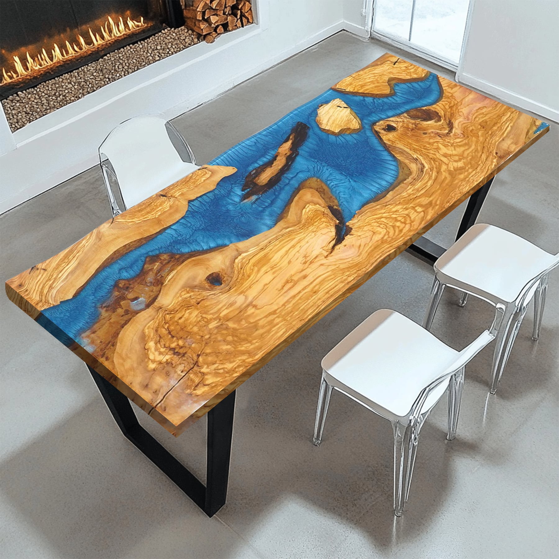 KAZANAHOME-Olive-epoxy-resin-dining-table-in-stock-2