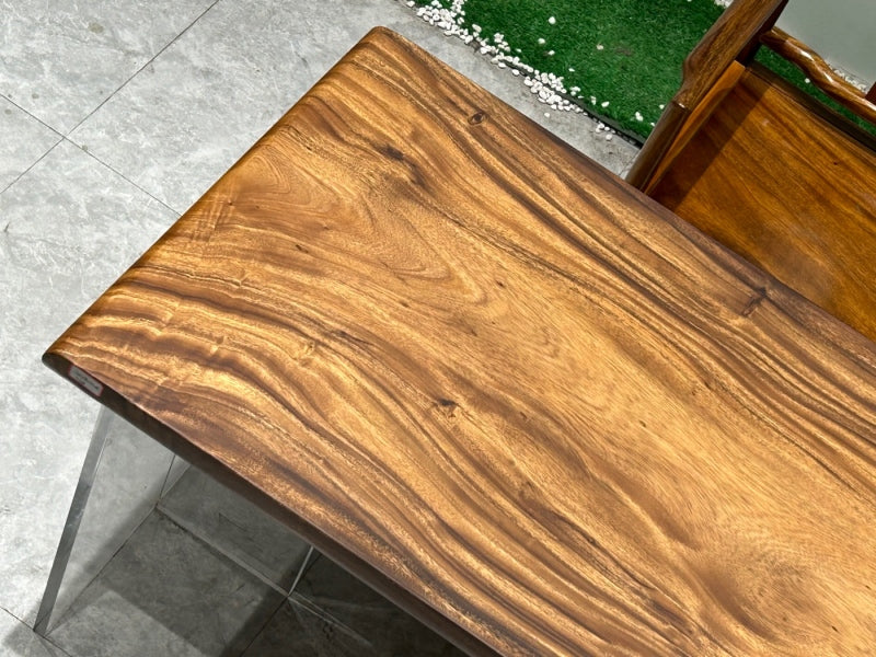 KAZANAHOME Walnut Solid Wood Tables