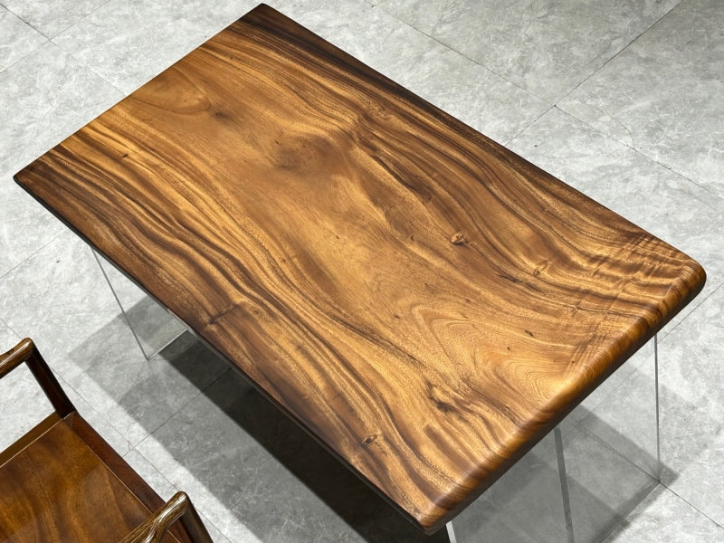 KAZANAHOME Walnut Dining Live Edge Tabletop 