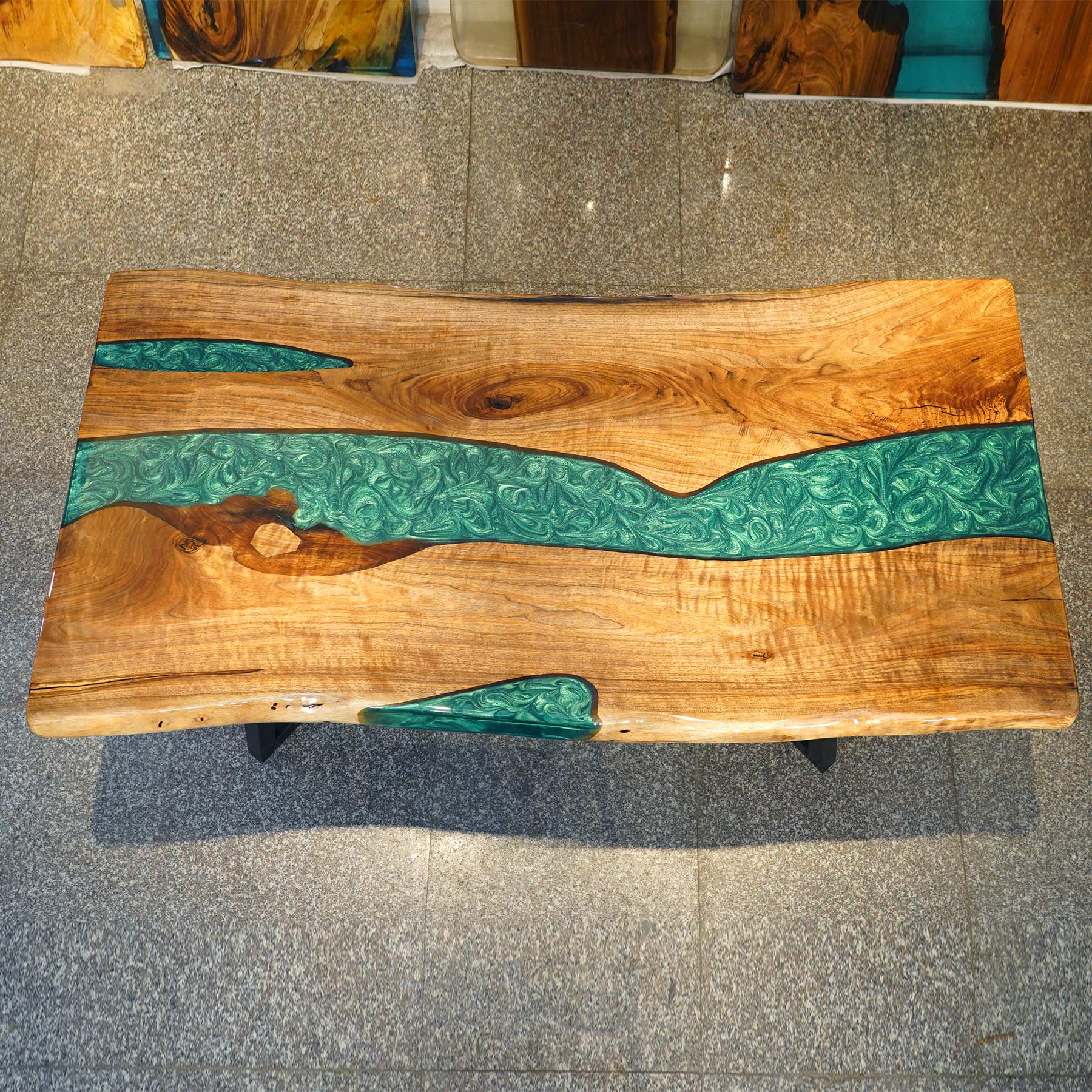 Black Walnut Epoxy Resin Table Tops - Kazanahome