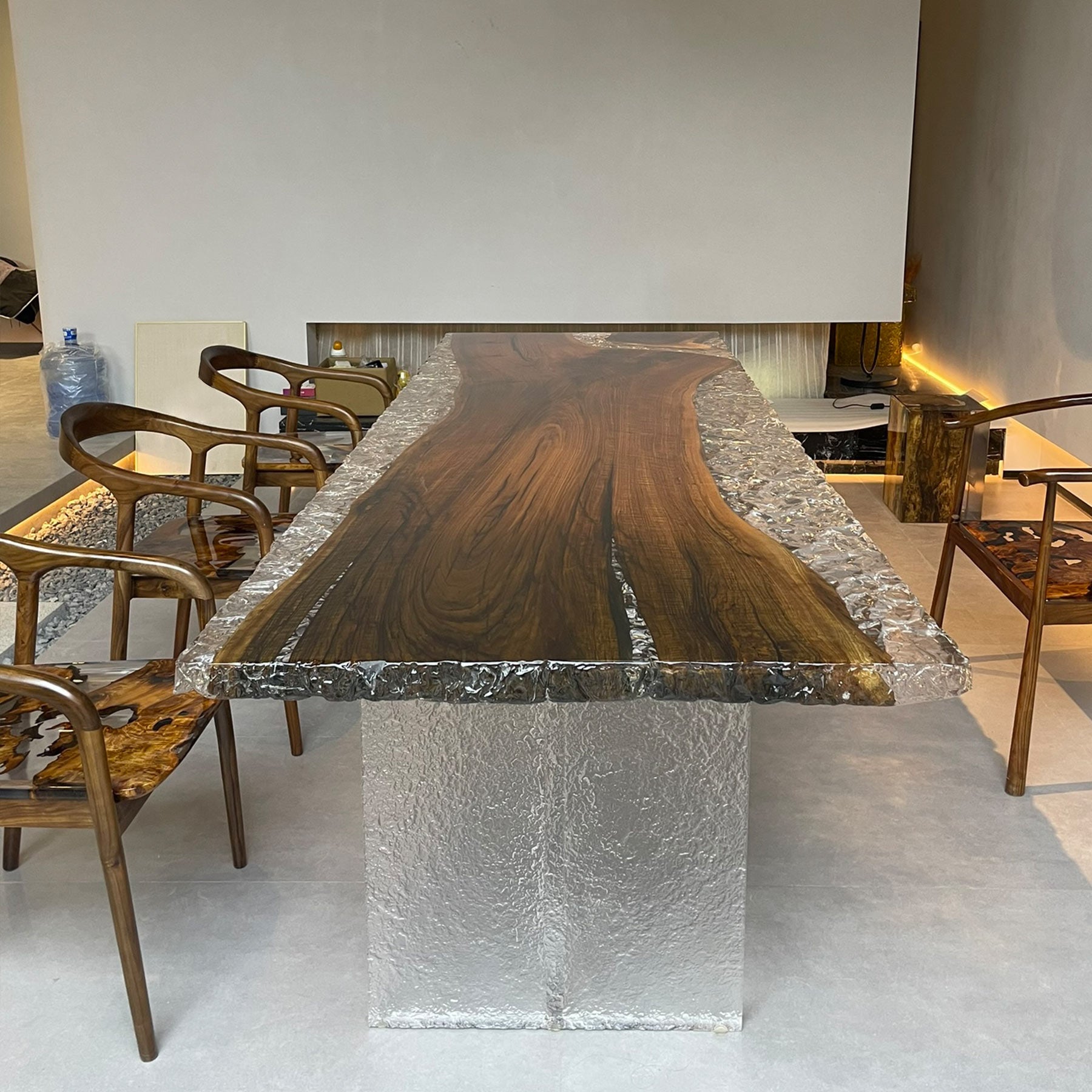 Epoxy Live Edge Wood Table - Kazanahome