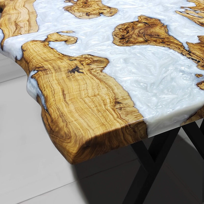 Olive Epoxy Resin Table - Kazanahome