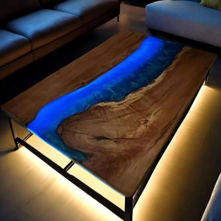 Kazanahome-Custom-River-Epoxy-Dining-Table-With-Lighted-Walnut-Wood-CTL-04_1