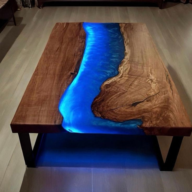 Kazanahome-Custom-River-Epoxy-Dining-Table-With-Lighted-Walnut-Wood-CTL-04_2