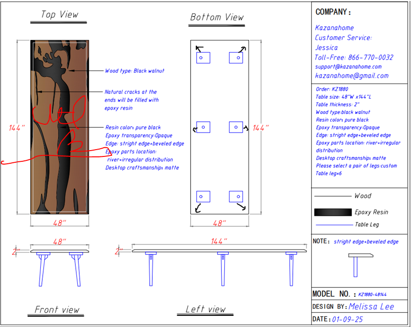 solid wood table legs 2 for Chantal $300