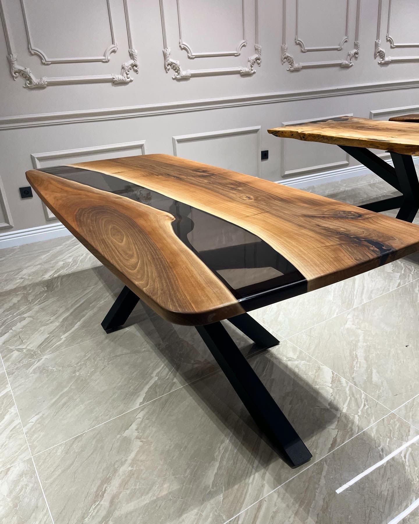 Custom Ash Epxoy Table Balance $2,994.78‬ for Caiti